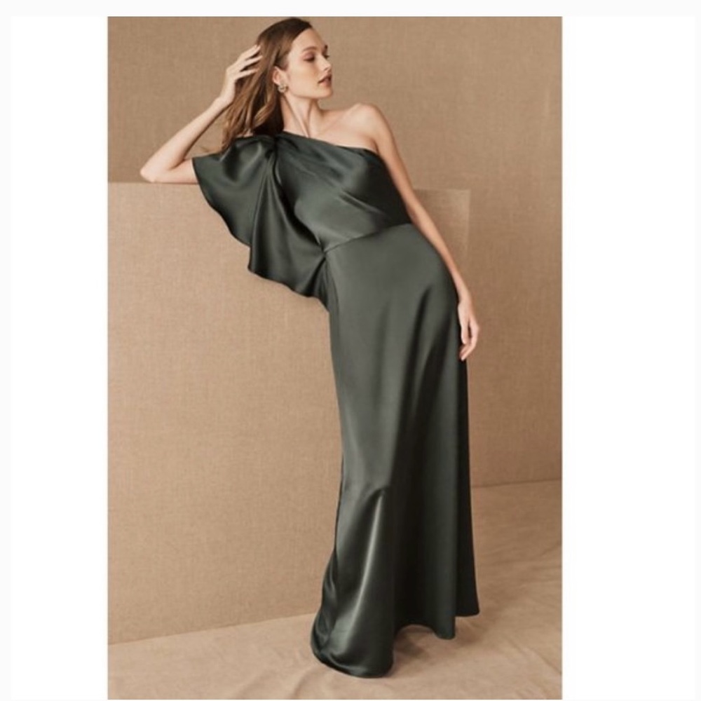 BHLDN x Monique Lhuiller “Clarelle” Formal/Bridesmaid Dress - Size 2 - Green